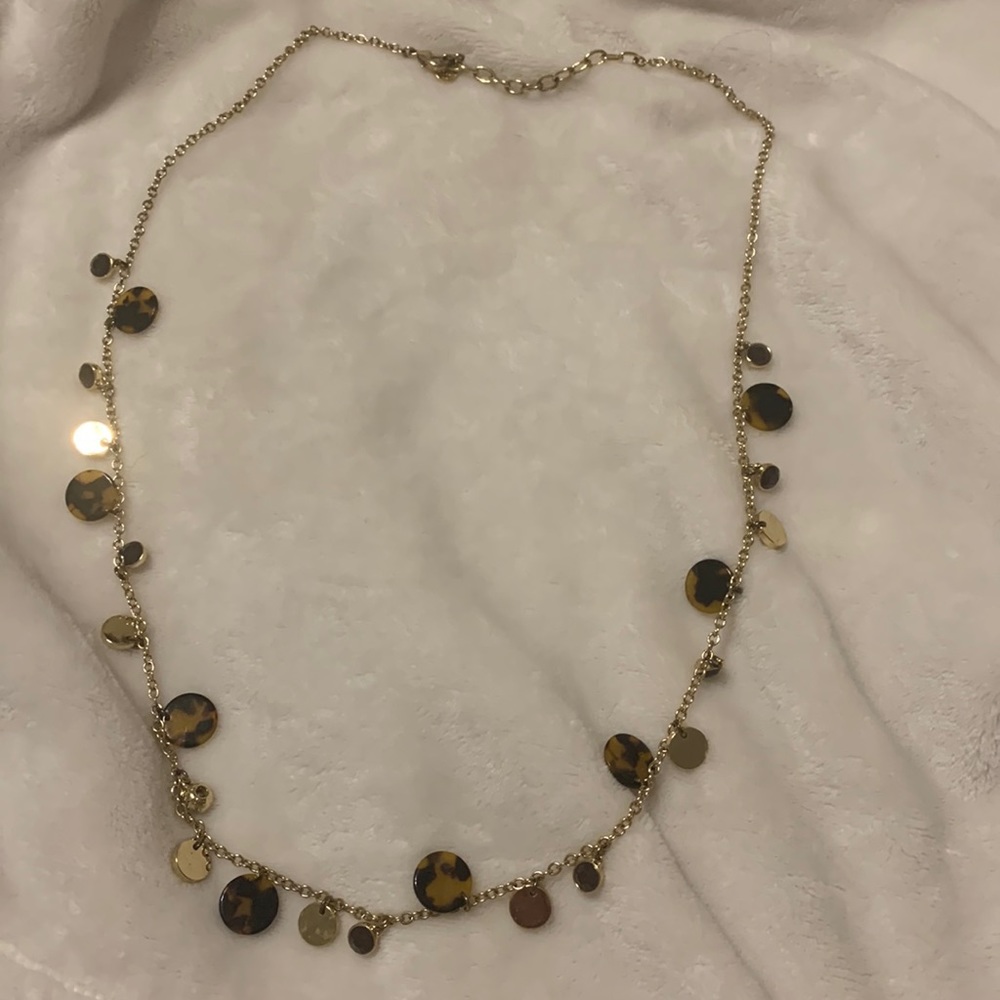 New Talbots tortoise-shell necklace. 16”